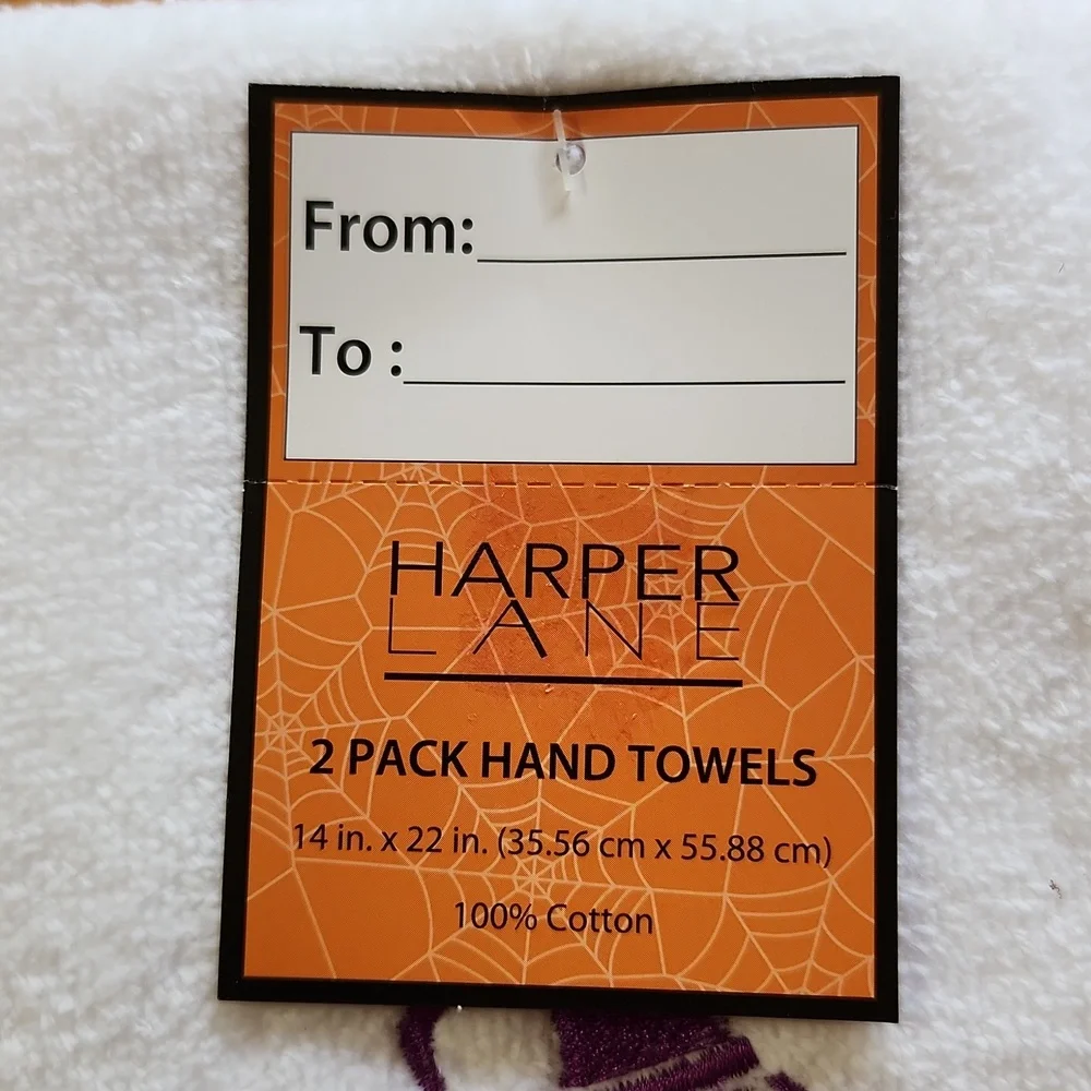 4-New Haper Lane Halloween Hocus Pocus Wine Inspired Hand Towels